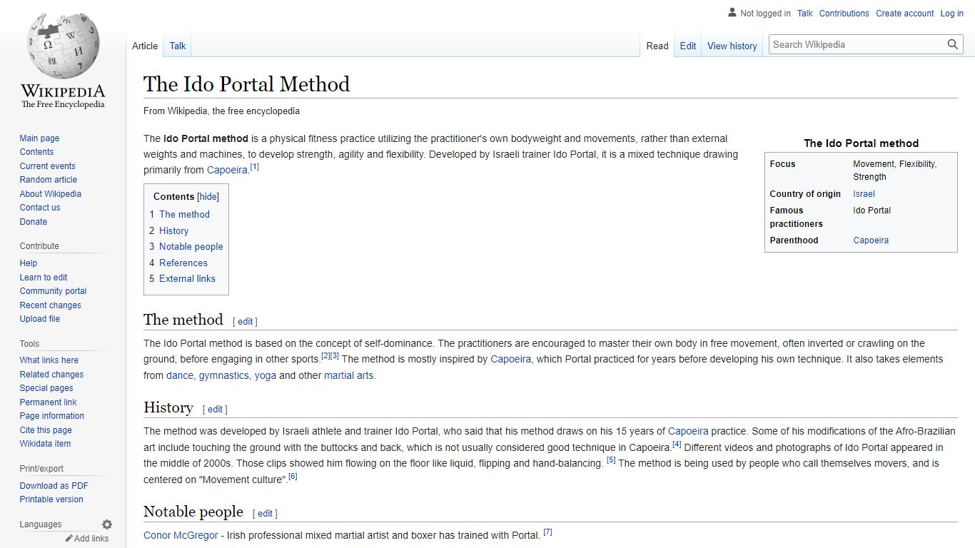 The Ido Portal Method - Wikipedia